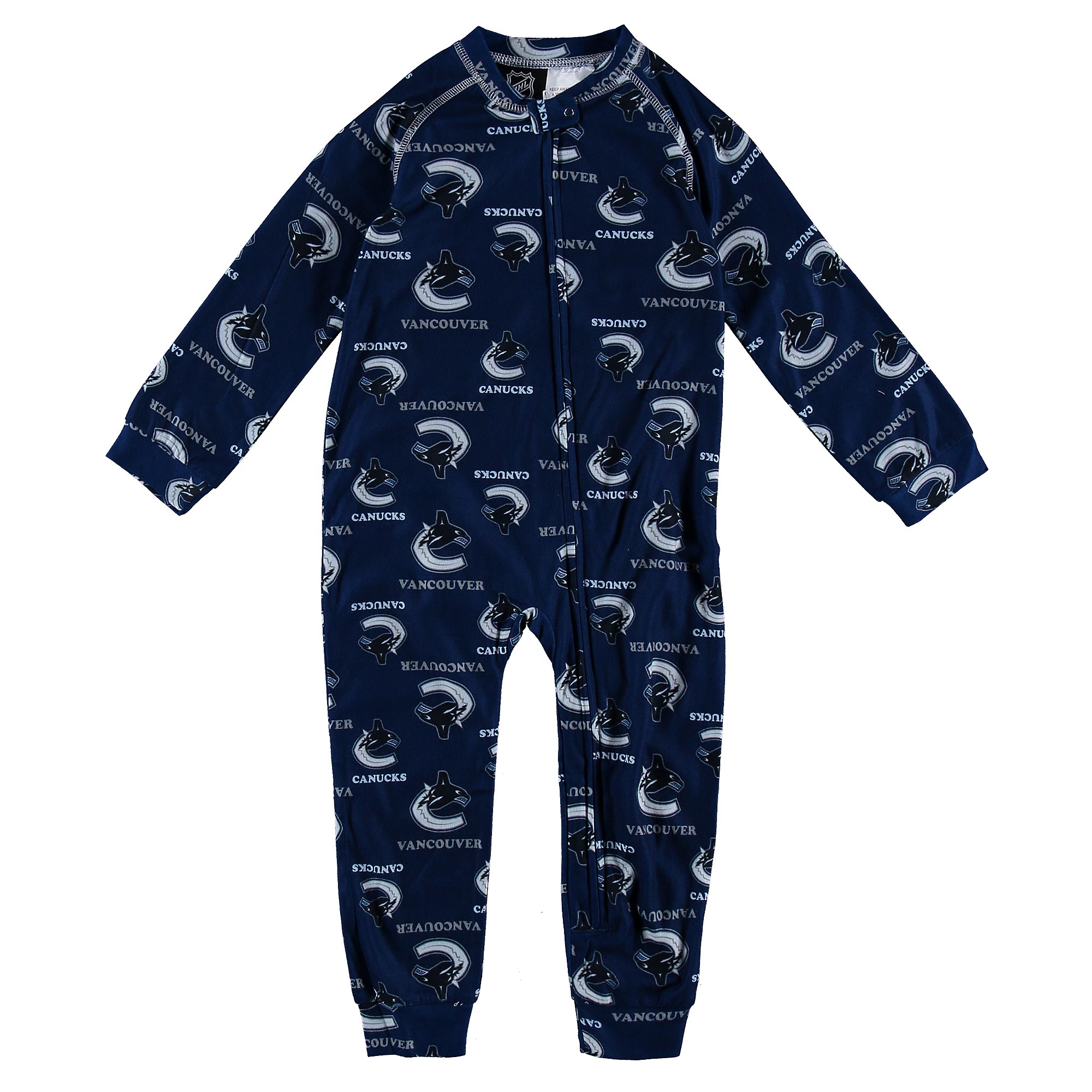 NHL Vancouver Canucks Raglan AOP Sleeper Suit Newborn Kids Fanatics