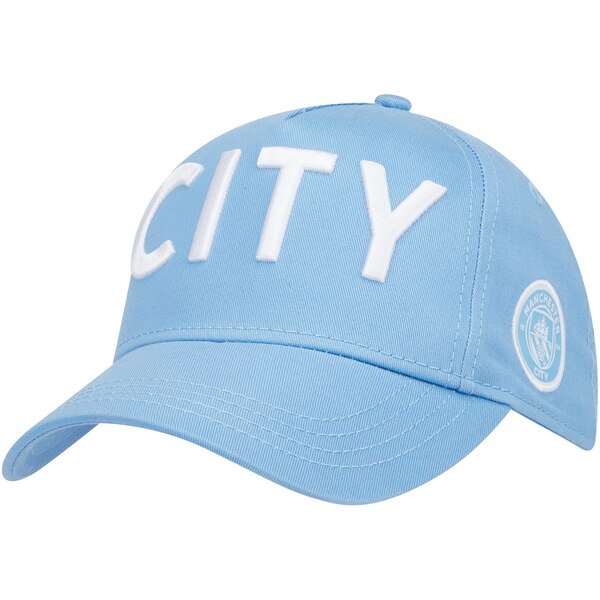 Manchester City Wordmark Core Cap Sky Adult Mcfc