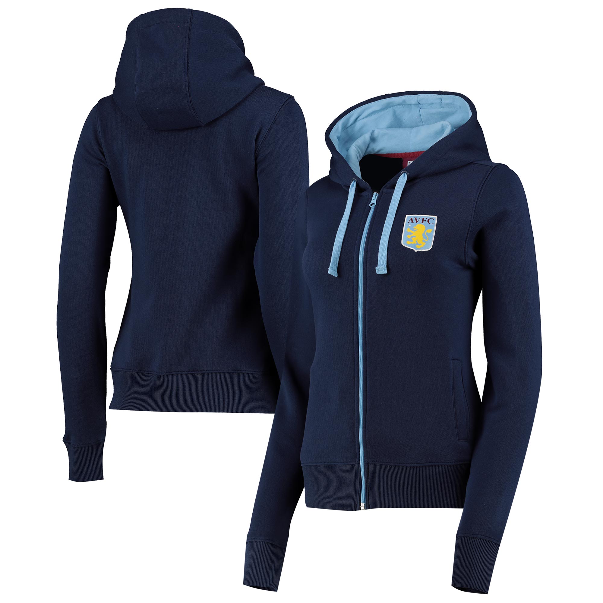 aston villa full zip hoodie